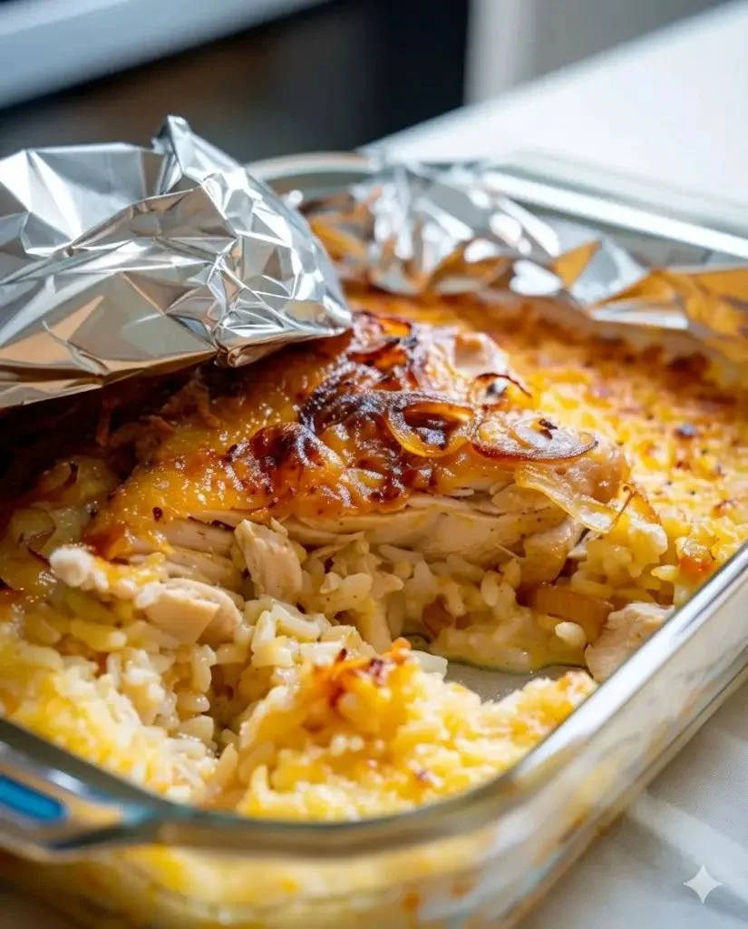 Delicious Forgotten Chicken recipe served on a plate with fresh herbs and vegetables