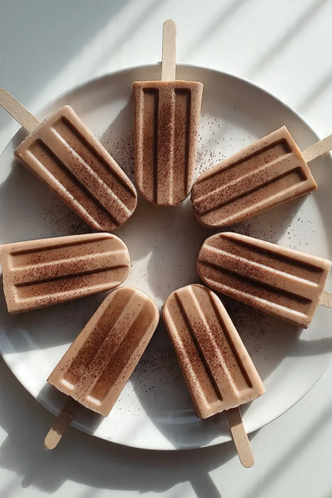 Delicious homemade Mocha Pops with chocolate and coffee flavor
