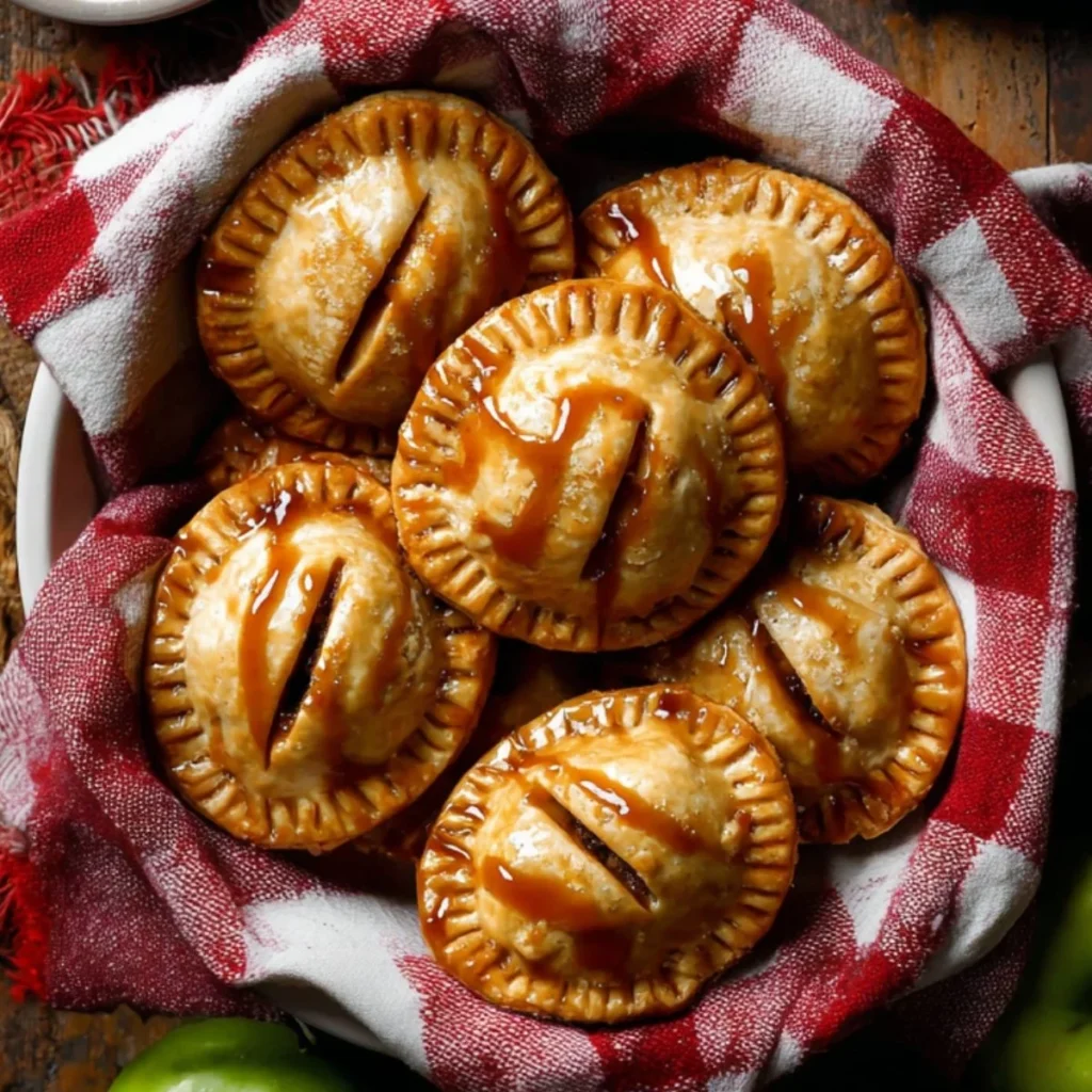 Easy apple hand pies with flaky crust and spiced apple filling