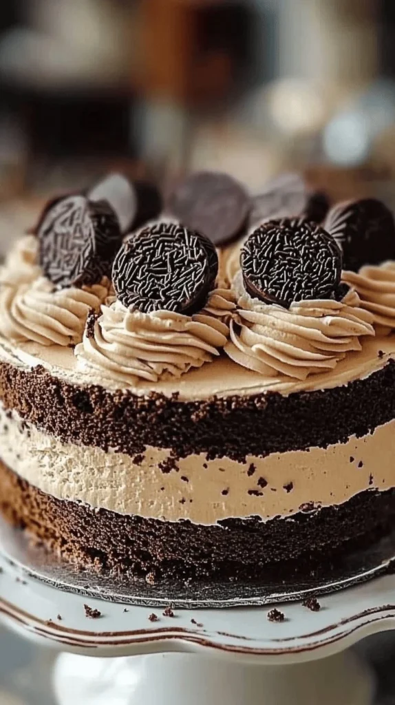 Delicious cookies and cream buttercream frosting on cupcakes