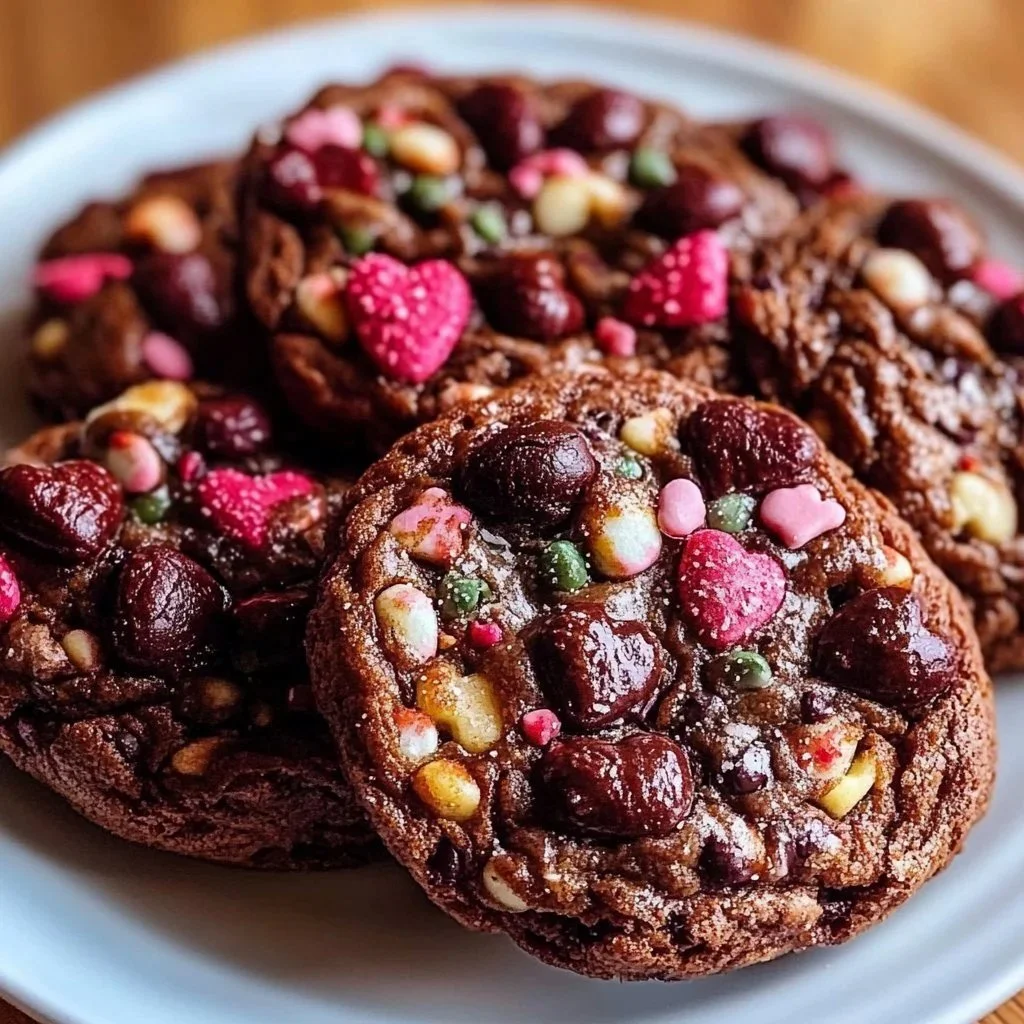 An assortment of irresistible Valentine’s Day goodies including chocolates and treats.