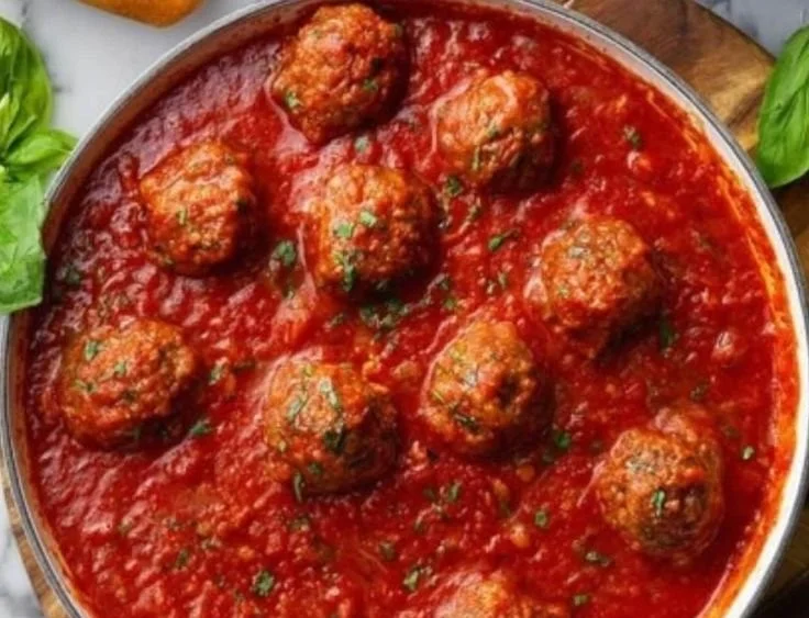 Delicious homemade Italian meatball sub sandwich ready to enjoy.