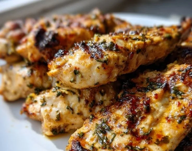 All-purpose chicken marinade in a bowl with herbs and spices