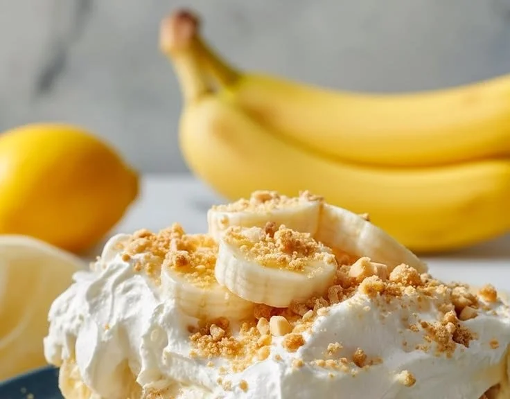 Delicious banana pudding served in a large dish, perfect for crowd-pleasing desserts.