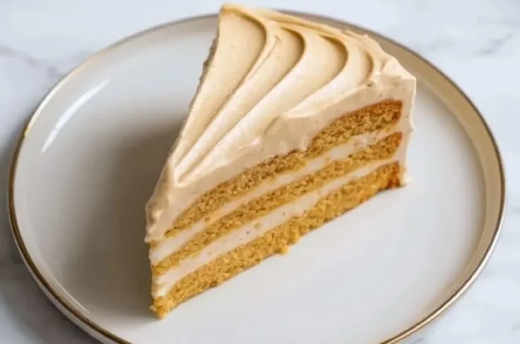 Delicious brown butter frosting drizzled over cupcakes