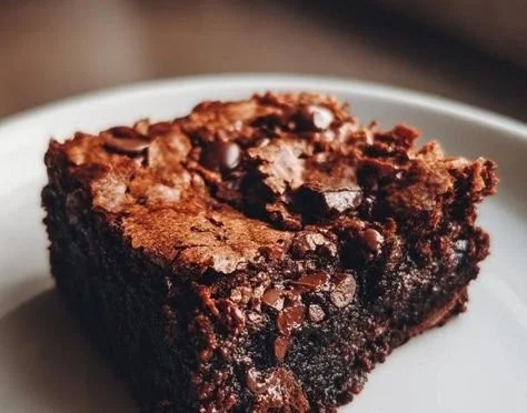 Delicious homemade Date Brownies with chocolate and nuts