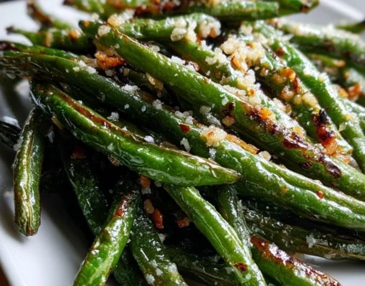 Delicious garlic green beans sautéed to perfection