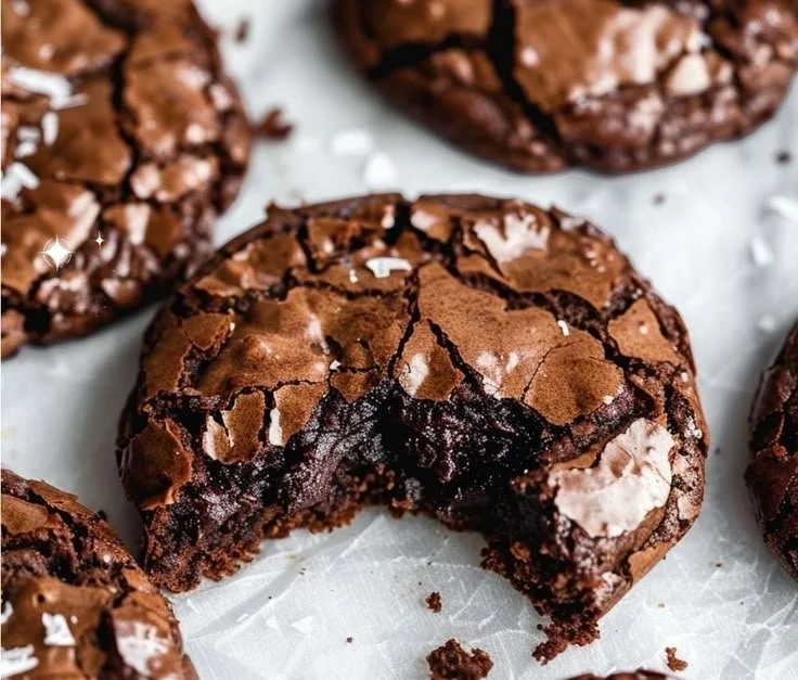 Gourmet brownie cookies with rich chocolate flavor and chewy texture, freshly baked.
