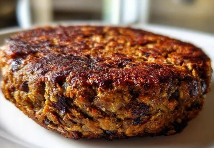 Delicious homemade veggie burgers on a plate with fresh ingredients