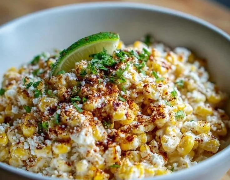 Colorful and flavorful Mexican Corn Bowls garnished with fresh toppings
