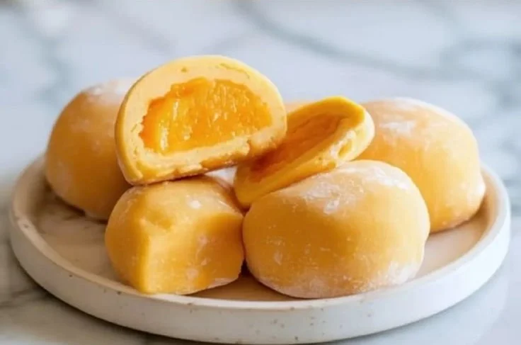 Delicious Mango Mochi dessert with vibrant mango flavor and chewy texture