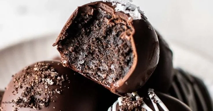 Delicious homemade Oreo Balls decorated on a plate
