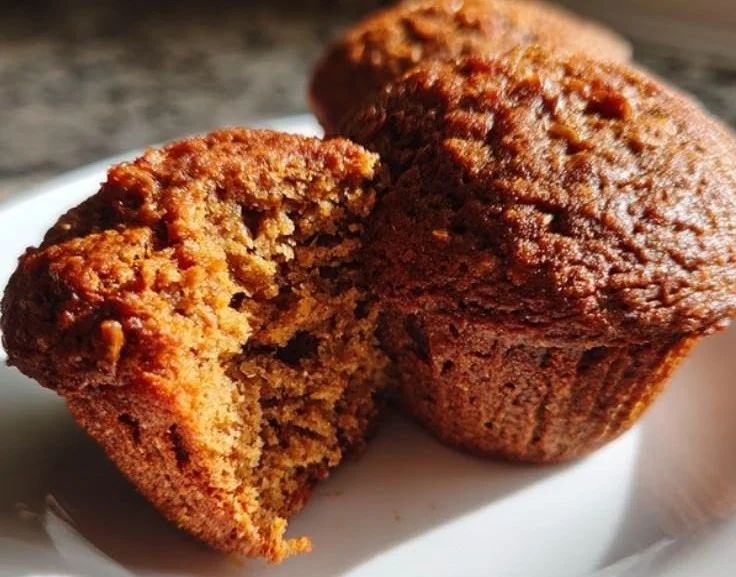 Soft bran muffins fresh from the oven, perfect for a healthy snack.