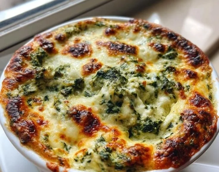 Creamy Spinach Artichoke Dip served with tortilla chips