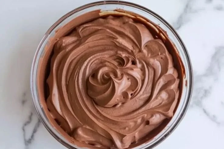 Decadent chocolate mousse cake filling perfect for desserts