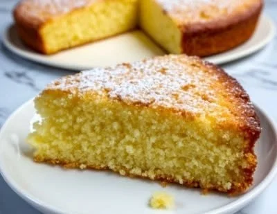 Delicious Christmas Almond Cake decorated for the festive season.
