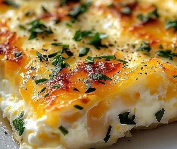 Delicious Cottage Cheese Egg Bake served on a plate, perfect for brunch.