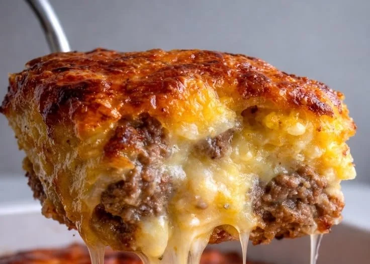 Dolly Parton’s 5-Ingredient Casserole served on a plate with a fork