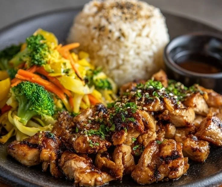 Delicious Hibachi Chicken prepared in a pressure cooker