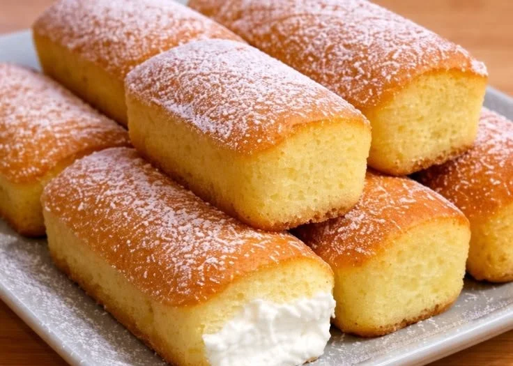Delicious homemade Twinkies ready to be enjoyed, made from scratch.