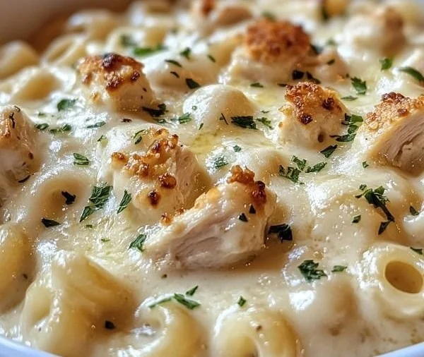 Healthy low calorie high protein mac and cheese with creamy cheese sauce