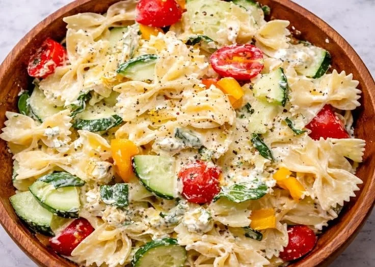 Healthy Mediterranean Chicken Salad with fresh ingredients and vibrant flavors