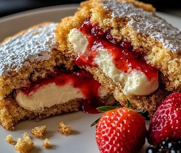 Delicious New York cheesecake cookies on a plate