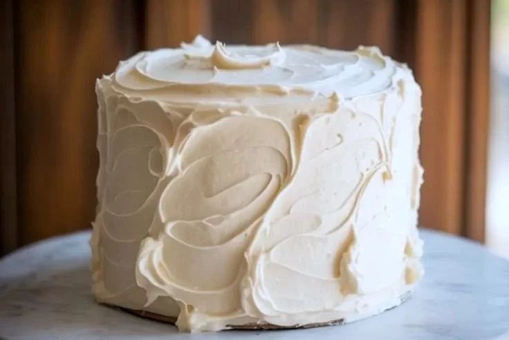 Delicious Russian Buttercream frosting ready for cake decoration