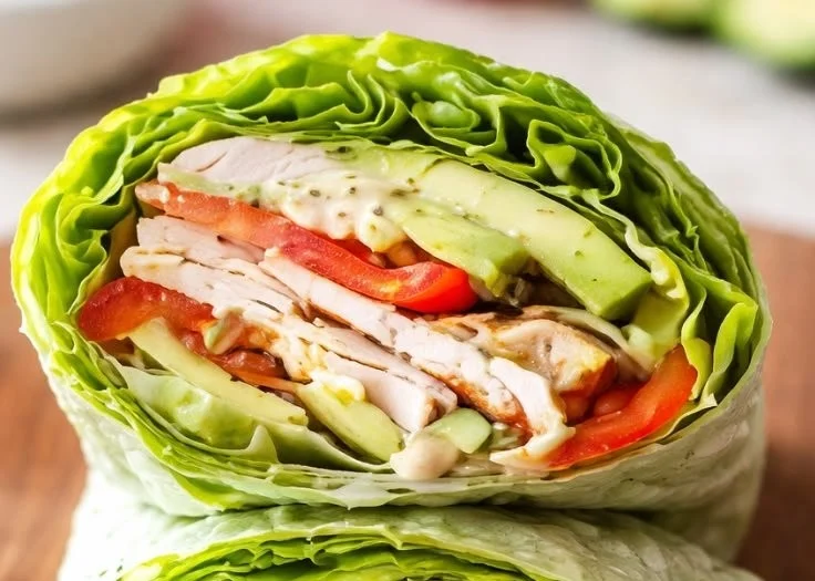 Thai turkey lettuce wraps served with fresh ingredients and vibrant flavors