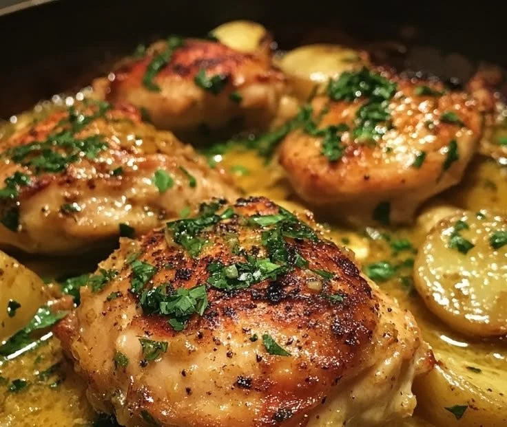 Delicious garlic butter chicken bites prepared with just three ingredients