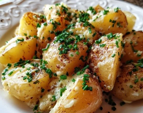 Creamy buttered Irish potatoes served in a bowl.