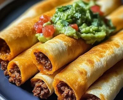 Easy beef taquitos recipe with flavorful filling and crispy tortillas.