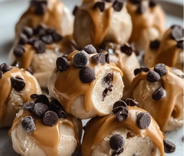 Delicious Frozen Greek Yogurt Peanut Butter Bites in a bowl