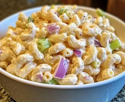Guy Fieri's delicious macaroni salad recipe with bold flavors