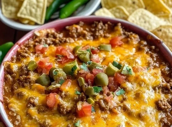 Bowl of creamy football dip surrounded by fresh veggies and chips.