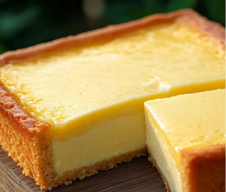 Homemade Lemon Custard Cake inspired by Italian grandmother's recipe