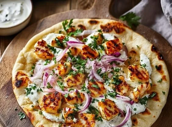 Spicy Honey Halloumi Pitas with fresh ingredients and vibrant flavors