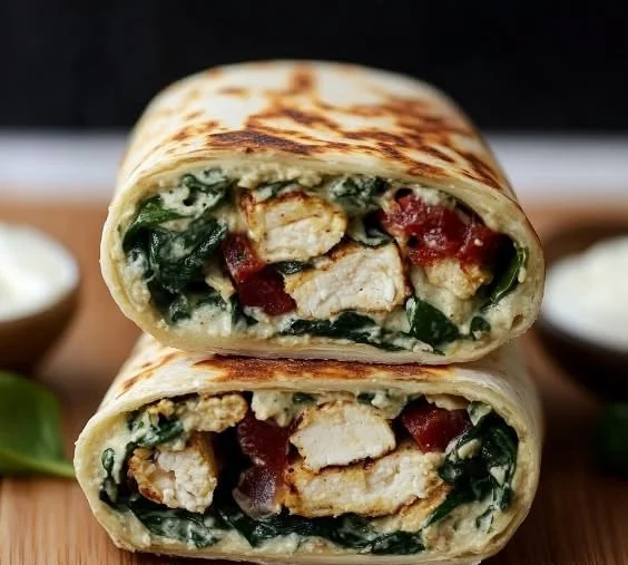 Starbucks Spinach Feta Wrap with fresh spinach and feta cheese