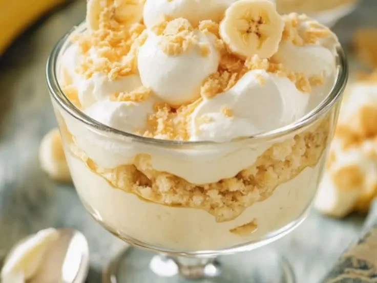 Delicious banana pudding dessert inspired by Magnolia Bakery
