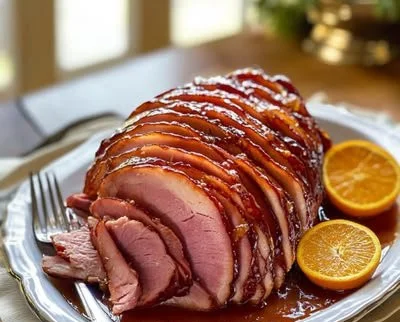Deliciously glazed ham with brown sugar glaze for perfect flavor