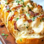 Delicious Chicken Bacon Ranch Sandwich with crispy bacon and fresh ingredients