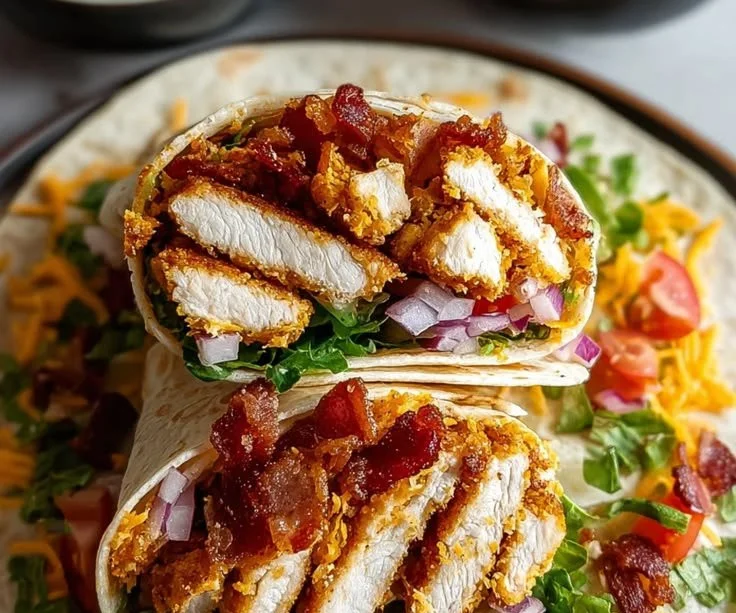 Delicious Chicken Bacon Ranch Wraps ready for a quick make-ahead lunch.