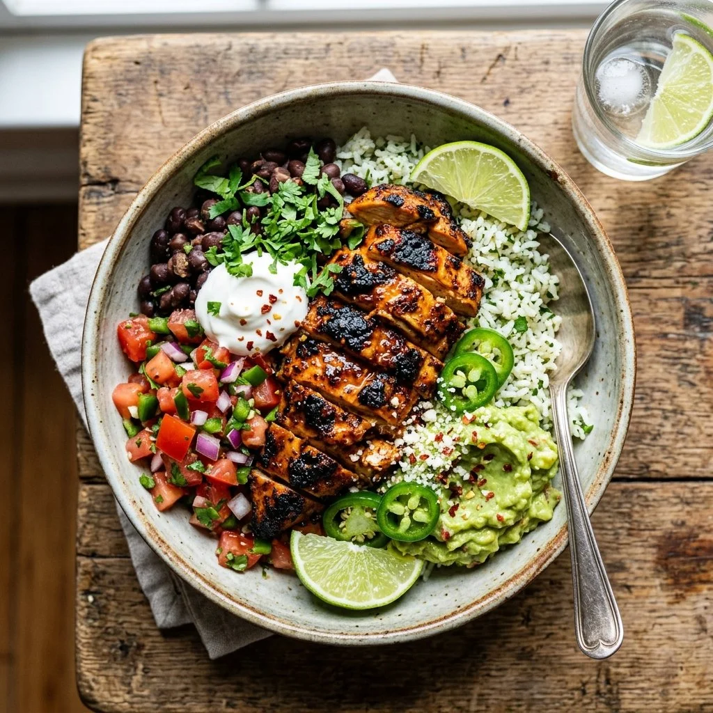 Delicious Chipotle Chicken Bowl with fresh ingredients and vibrant colors