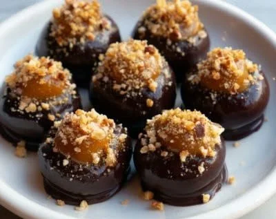 Delicious homemade Chocolate Caramel Bites made with rich chocolate and smooth caramel.