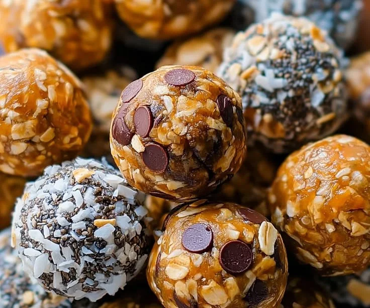 Healthy no-bake energy bites recipe with nutritious ingredients
