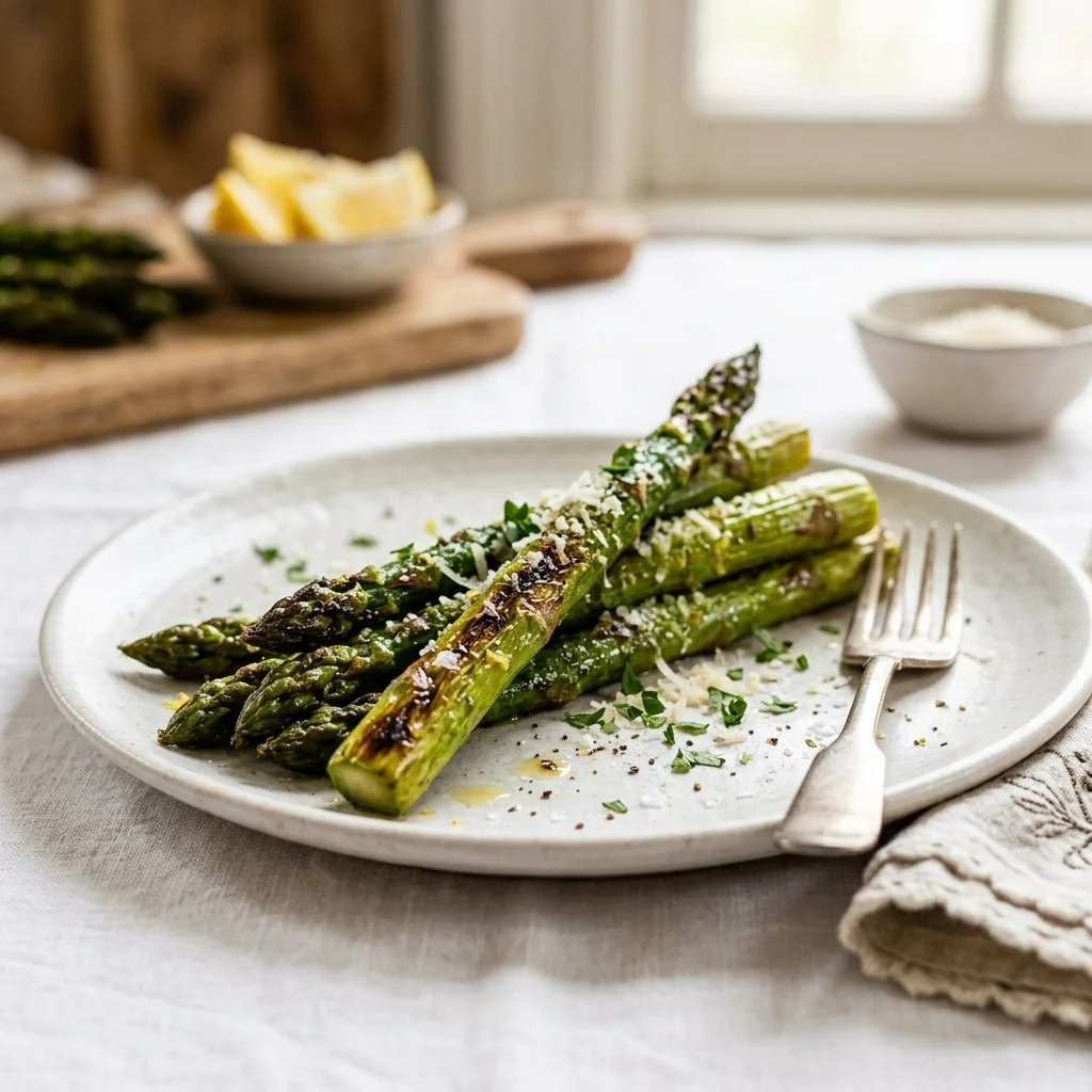 Delicious roasted asparagus spears perfect for healthy meals