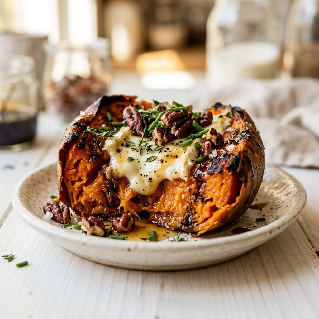 Vibrant sweet potato dish showcasing a flavorful recipe.
